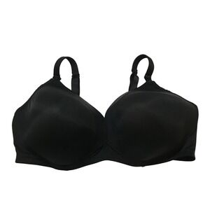 Motherhood Intimates Black Full Coverage Nursing Bra 46D Wirefree Maternity